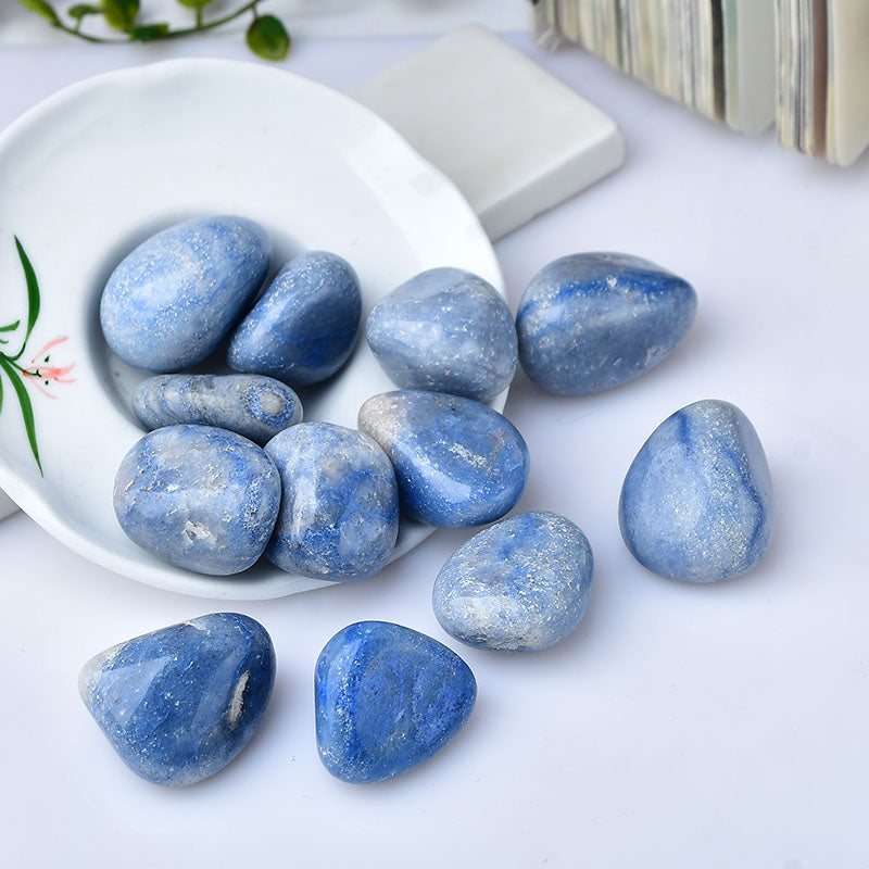 natural stone blue aventurine volga blue